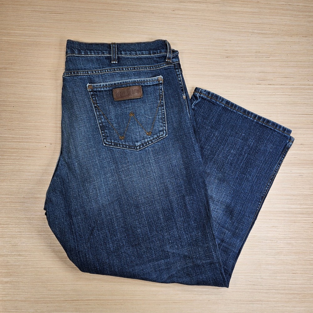 Wrangler Retro Relaxed Boot Jeans Mens 42x30 Fit 42x29 Blue WRT20JH‎ Denim